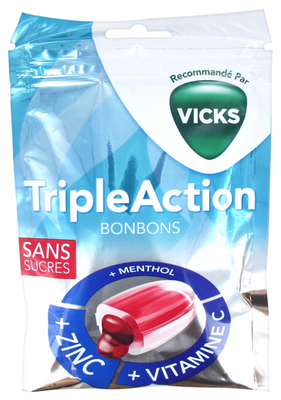 VICKS TRIPLE ACTION BONBONS 72 G